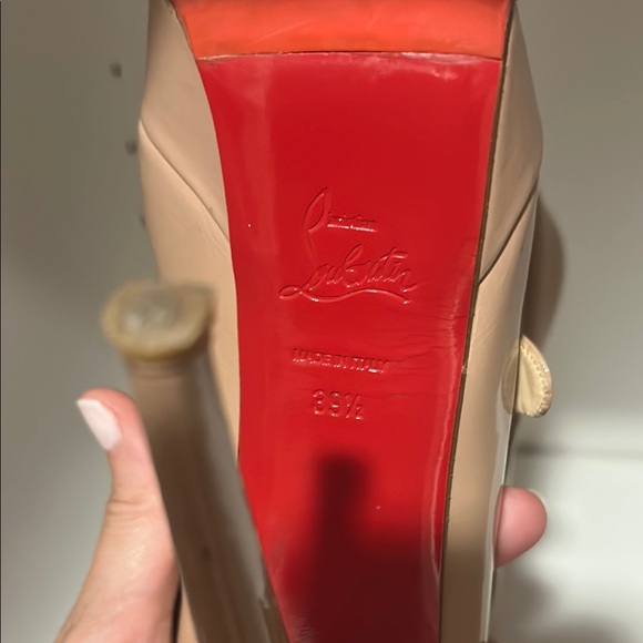 Christian Louboutin Nude Heels size 39.5 - Picture 5 of 6